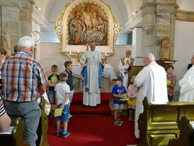 100 Jahrfeier Weingartenkapelle in Naumburg mit Bischof Dr. Michael Gerber (Foto. Karl-Franz Thiede)